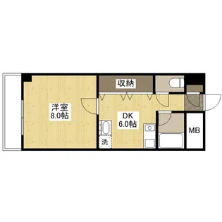 ラポール小町【601号室号室】の間取り