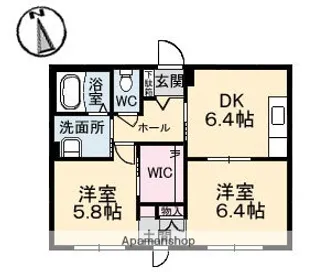 カリーノ スクエア【1階】の間取り