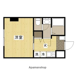 エオス竹屋町【2階】の間取り
