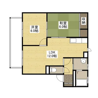 メゾンクローバー【1階】の間取り