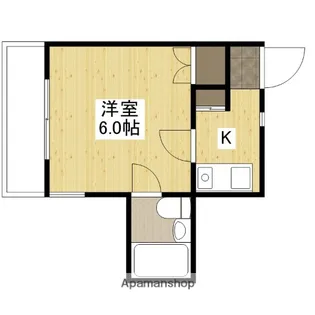 エステート中広【4階】の間取り