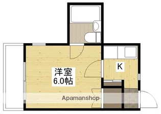エステート中広【4階】の間取り