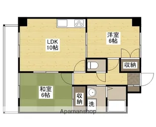 プラティーク川島【4階】の間取り