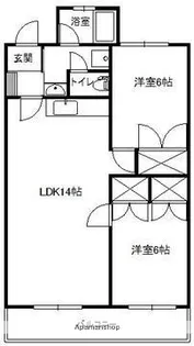 ユーバーハイツ【4階】の間取り