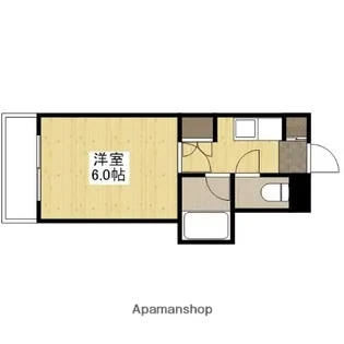 1Kの間取り画像