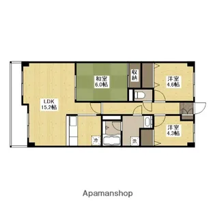 グランビュー隅の浜【3階】の間取り