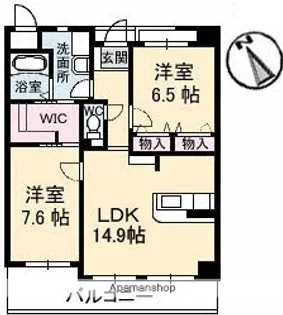 プリムローズ【4階】の間取り