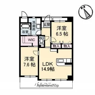 プリムローズ【6階】の間取り