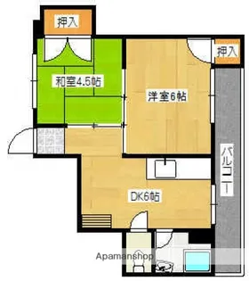 秋田マンション【3階】の間取り