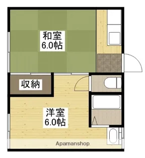 グリーンハイツ美の里【2階】の間取り