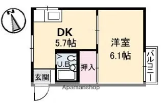 フレグランス品川【2階】の間取り