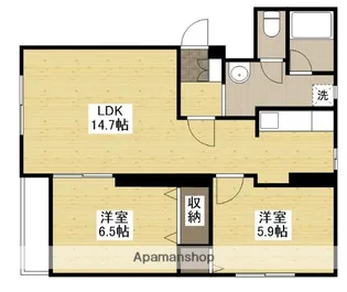 ヴェント・フィオーレ【3階】の間取り