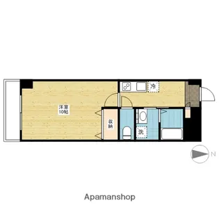 FLATHILL広国際通り【7階】の間取り