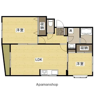 トリヴァンベール戸坂【1階】の間取り