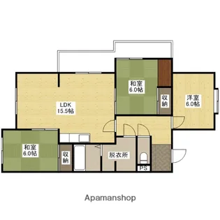 霞ハイツ【1階】の間取り