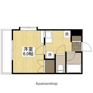 ロアール上天満【6階】の間取り