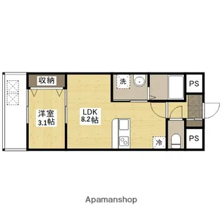 LION鶴見【6階】の間取り