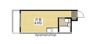 パールマンション万代橋【7階】の間取り