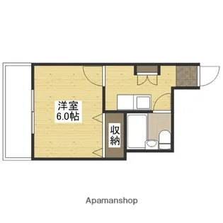 KENSEI8(旧第3山肩ビル)【2階】の間取り