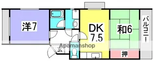 2DKの間取り画像