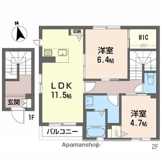 SUNNY COURT【2階】の間取り
