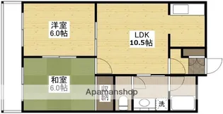 第二ハイツ東青崎【3階】の間取り