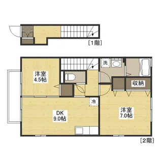Jコート宇品【2階】の間取り