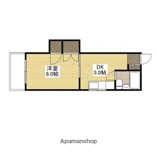 松岡ビル【4階】の間取り