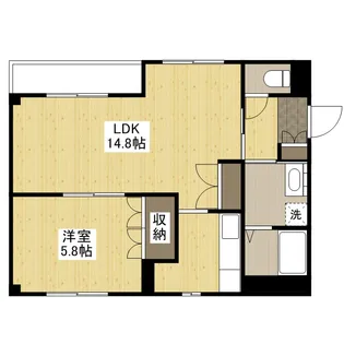 ベルジュ・シュシュ【2階】の間取り