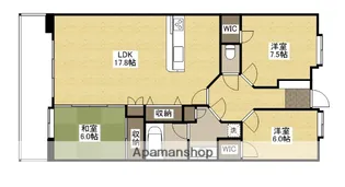 フローレンス猫屋町グランドアーク【7階】の間取り