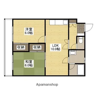 ソフィアコート東原弐番館【4階】の間取り