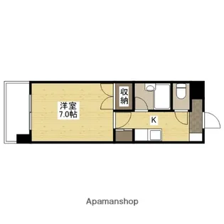 ジュネス山城【4階】の間取り