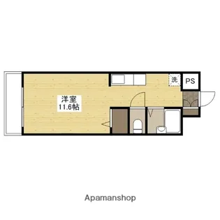 パティオ東荒神【4階】の間取り