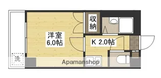 パームヒルズハラダ【6階】の間取り