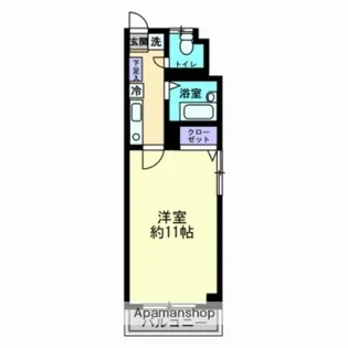 リバーウォーク広瀬【6階】の間取り