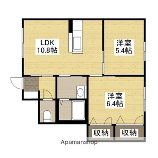 広島県廿日市市大野字鯛ノ原【アパート】の間取り