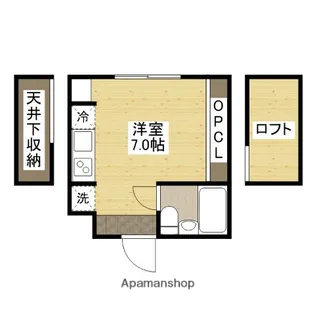 ワンピース【2階】の間取り