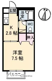 サニーハイツMARU【1階】の間取り