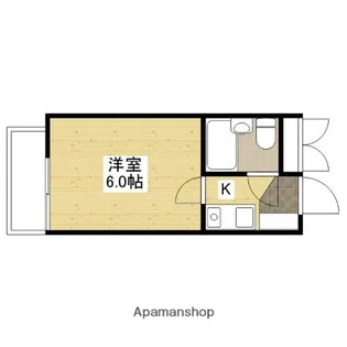 ドラゴン五日市【3階】の間取り