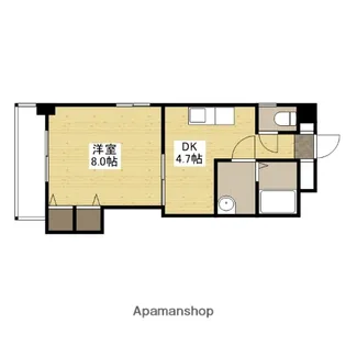 クレセールフルタ【8階】の間取り