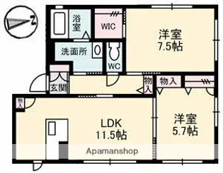 MaisonHA【1階】の間取り