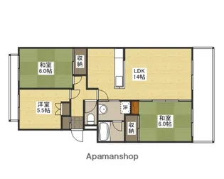 第2マルヒロハイツ【2階】の間取り