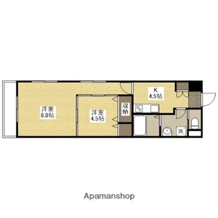 ツインハウス松中【302号室】の間取り