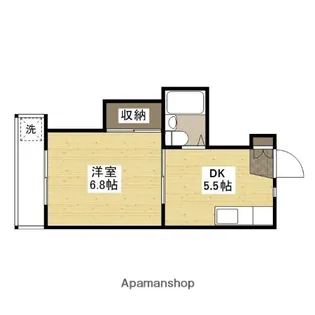 コーポカワモト【2階】の間取り