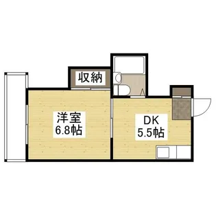 コーポカワモト【3階】の間取り