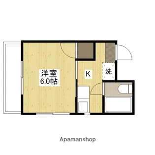 メゾン三篠【5階】の間取り
