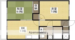 第2角谷ハイム【2階】の間取り