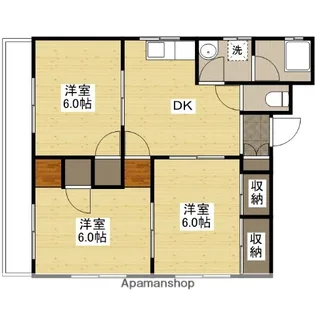 横山ビル【4階】の間取り