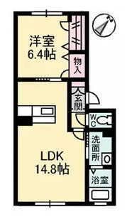グランマスト高須【1階】の間取り