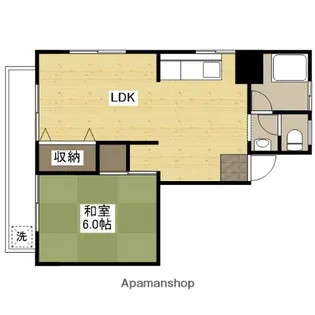 山本マンション【3階】の間取り